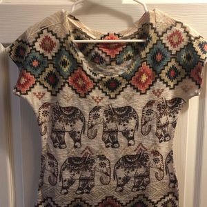 Cute multicolored short sleeve shirt